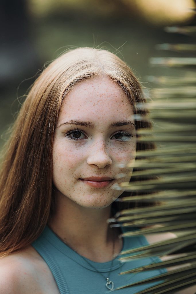 Young Woman with Freckles.